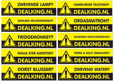 Deal King stickers Designed by Chipleader Marketing - Chipleader.nl